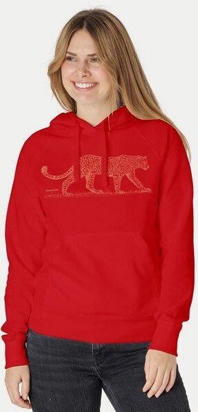 Peaces.bio - handbedruckte Biomode Bio-Damen-Kapuzensweater Leopard