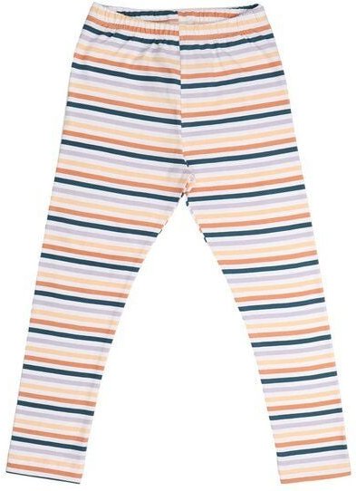 Kinder Leggings Bio-Baumwolle Colorful Stripes von Walkiddy, bunte GOTS-zertifizierte Jersey-Leggings, vegan & fair prod...
