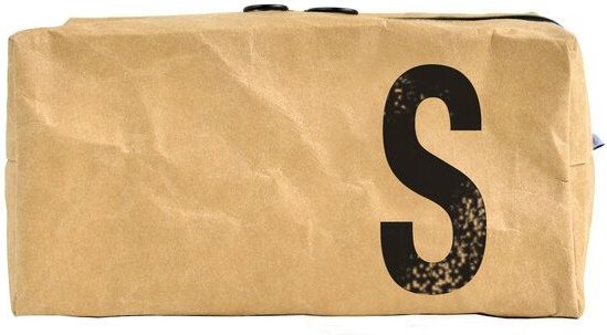 renna deluxe Waschtasche und Kosmetiktasche mit Monogramm, vegan, BRAUN