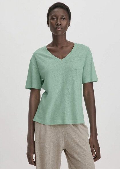 hessnatur T-Shirt Oversize aus Leinen mit reiner Bio-Baumwolle