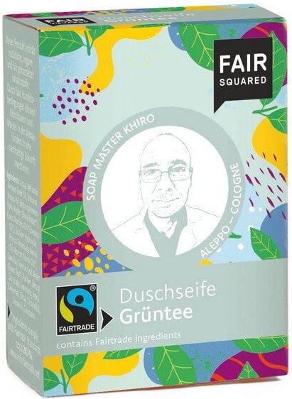 Thumbnail - FAIR SQUARED Fairtrade Jubiläum Duschseife Grüntee 80 g