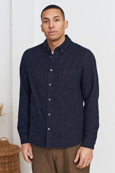 About Companions Button-Down Hemd KEN aus Bio-Baumwollflannell