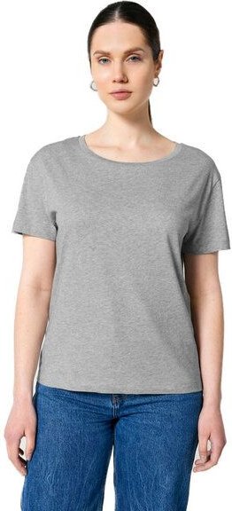 YTWOO Damen-Scoop-Neck-T-Shirt aus Bio-Baumwolle