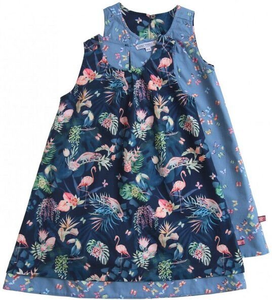 Enfant Terrible Wendekleid Dschungel-Schmetterlinge darkblue-sky
