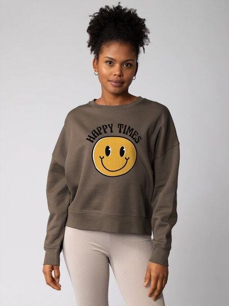 watapparel Sweatshirt Frauen Happy Times