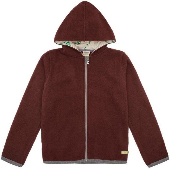 loud + proud Babys & Kinder Wollfleece-Jacke mit Kapuze, GOTS-zertifiziert