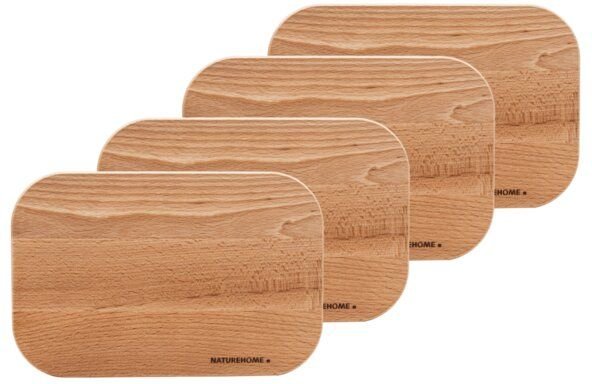 Das 4er-Set Schneidebretter von NATUREHOME 23x15x1cm Praktisch, Stilvoll, Nachhaltig