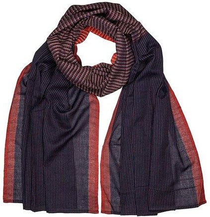 CONTIGO Fairtrade Großzügiger, leichter Fairtrade Schal "HANDWEAVE" aus Biobaumwolle, 200 x 75 cm