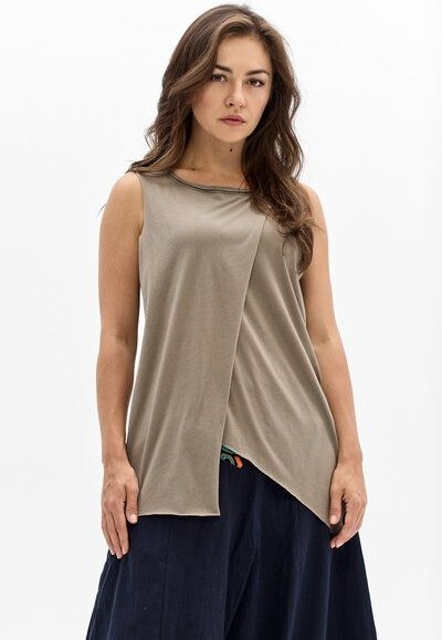 Top Buena – Asymmetrischer Sommertop – 100% Bio-Baumwolle 100g/m² – leicht & luftig – Fair produziert in EU – KOKOworld