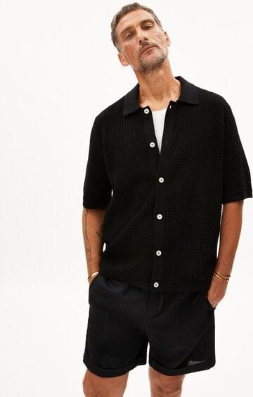 ARMEDANGELS EDUAARDO - Herren Strick-Poloshirt aus Bio-Baumwolle