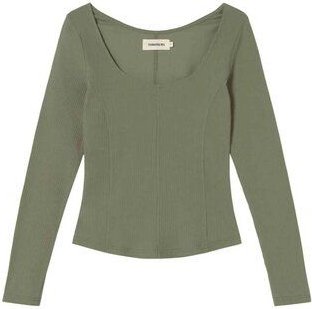 thinking mu Hemp Nadia Top - light eucaliptus