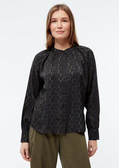 Givn Berlin Bluse GBSMILLA mit Puffärmeln aus TENCEL mit Peach-Effekt