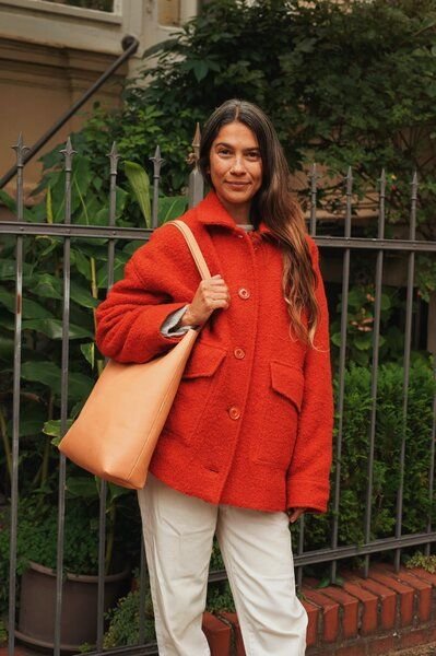 Marin et Marine Leder Tote Bag Soléa