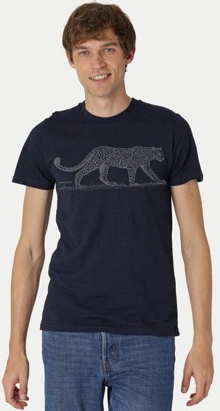 Peaces.bio - handbedruckte Biomode Bio Fit T-Shirt Leopard Herren