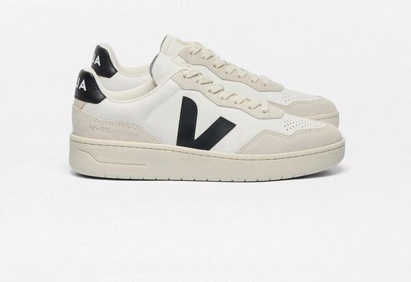 Veja V-90 Leather - White Black (Herren)