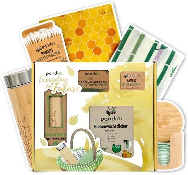 pandoo Geschenkset - Nachhaltige Alltagsprodukte - Alltags-Set - EVERYDAY FOR FUTURE