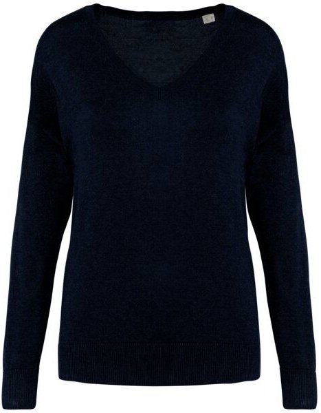 Greenspired Umweltfreundlicher Damenpullover mit V-Ausschnitt aus Lyocell 280g/m²