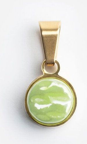 ALEXASCHA Kettenanhänger aus Glas | Mix & Match Charms | Gold