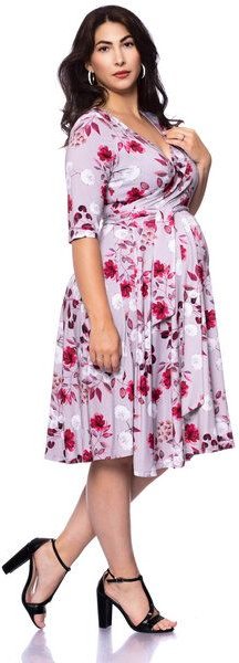 Milchshake AVA wendbares Wickelkleid aus Bambus-Viskose Jersey