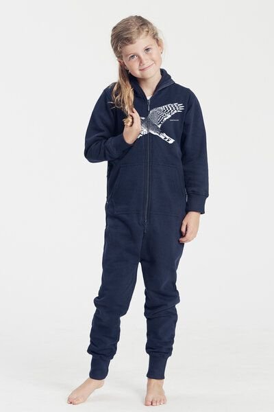 Peaces.bio - handbedruckte Biomode Jumpsuit Sperber Kinder
