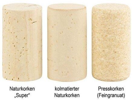 Kork-Deko 250 sterile Weinkorken | Naturkorken Qualitätsstufe: "super" | 45 x 24 mm