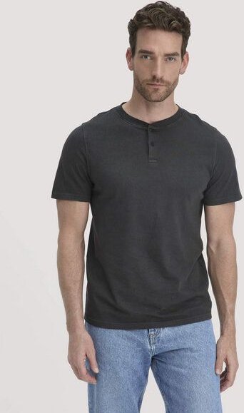 hessnatur Heavy Jersey Henley Shirt Relaxed aus reiner Bio-Baumwolle