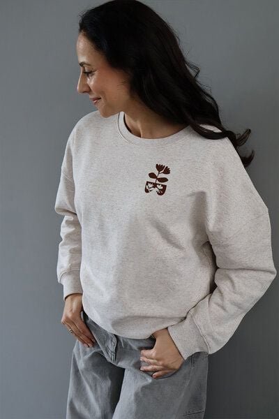 Kultgut Artdesign - Pure Softly - Atmungsaktiver Pulloversweater / Laissez les fleurs