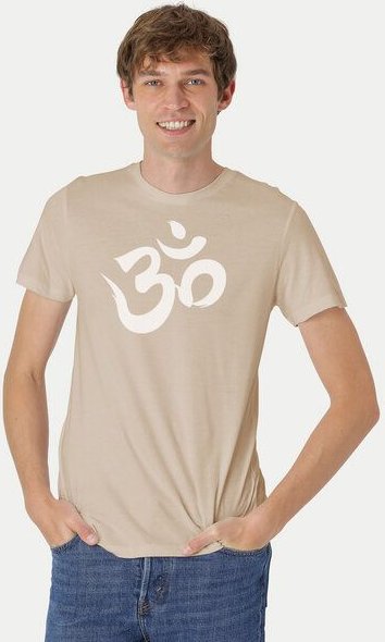 Peaces.bio - handbedruckte Biomode Fit T-Shirt "Om" Herren