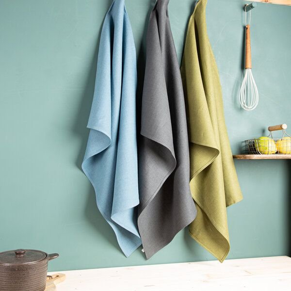 nahtur-design Leinen-Geschirrtücher im 3er Set , 100% Leinen