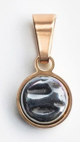 ALEXASCHA Kettenanhänger aus Glas | Mix & Match Charms | Roségold