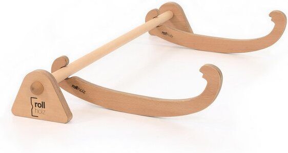 rollholz Barren & Klimmzugstange Set aus Holz für Türrahmen (ohne Bohren & Schrauben)