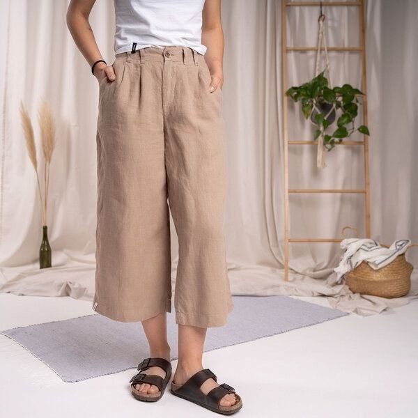 Vresh Clothing Vibie - Culotte aus Leinen
