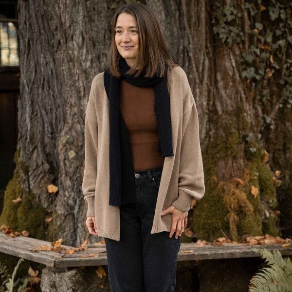 Vresh Clothing Vreda, Strick Cardigan aus Biobaumwolle