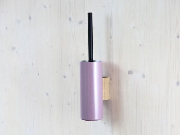 werkvoll by Lena Peter Recycling Wandhalter WC-Bürste FIRE mit Edelstahlgriff