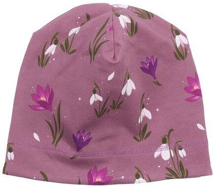 Kinder Mütze GOTS-zertifiziert aus Bio-Baumwolle, lila Jersey-Beanie, weich & dehnbar für empfindliche Haut – Walkiddy