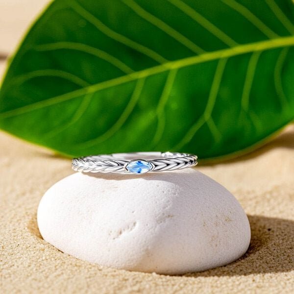 Spirit of Island Mondstein Solitär Ring | 925 Silber