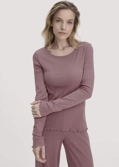 hessnatur Loungeshirt Regular PURE POINTELLE aus reiner Bio-Baumwolle