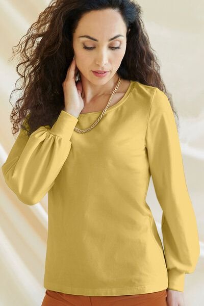 l'amour est bleu Langarmshirt Modell Charlene aus Bio-Baumwolle