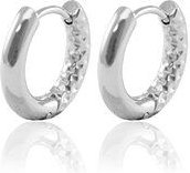 Creolen mit Struktur von Elektropulli in verschiedenen Größen