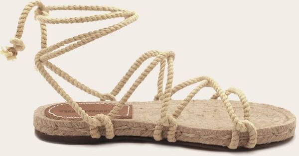 Rarámuri Natürliche Yute-Sandalen mit austauschbaren Bändern - Cruz Vegan