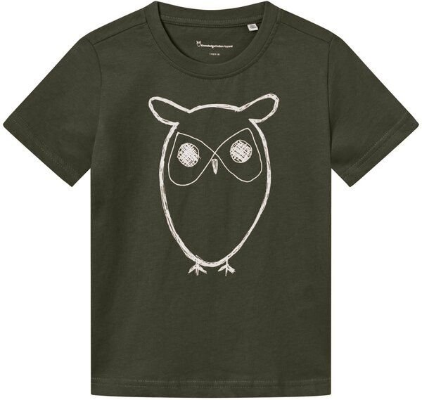 KnowledgeCotton Apparel Kinder T-Shirt Flax Owl reine Bio-Baumwolle