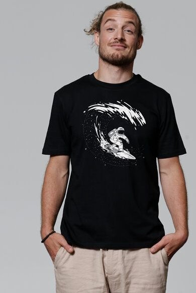 watapparel T-Shirt Unisex Surfing Spaceman