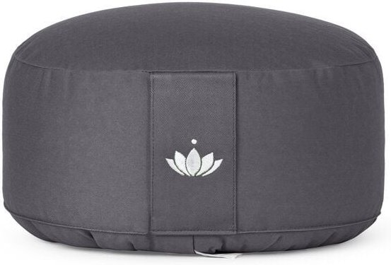 Lotuscrafts Meditationskissen Rund Lotus - Sitzhöhe 15cm - GOTS Zertifiziert