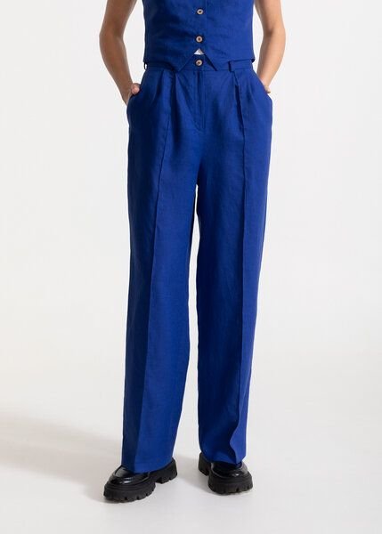 De IONESCU Die elegante Hose „Figa“ aus 100 % Leinen, gerades Bein