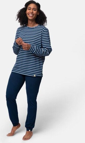 greenjama Damen Langarm-Shirt Ringel, GOTS-zertifiziert