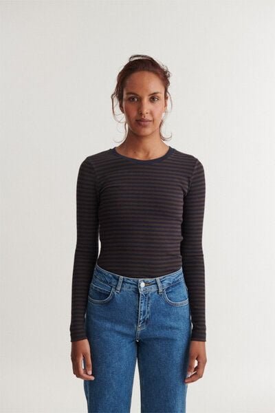 Basic Apparel LUDMILLA Langarmshirt aus Bio-Baumwolle