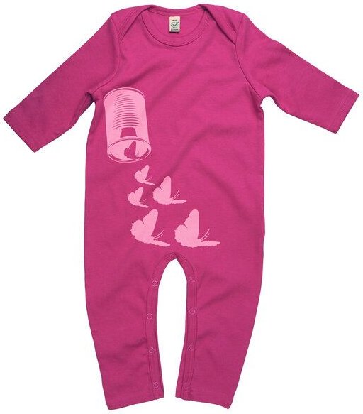 HANDGEDRUCKT "Butterfly01" Baby Jumpsuit