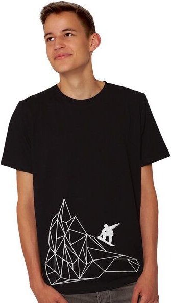 HANDGEDRUCKT "Origamipiste" Männer T-Shirt