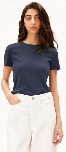 ARMEDANGELS GMT DYE RIB Damen Ripp-T-Shirt aus Bio-Baumwoll Mix