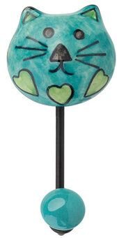 TRANQUILLO Keramikhaken / Wandhaken handbemalte Motive